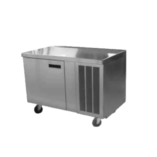 Delfield 18648BUCMP 48'' 1 Door Counter Height Worktop Refrigerator with Front Breathing Compressor - 10.23 cu. ft.