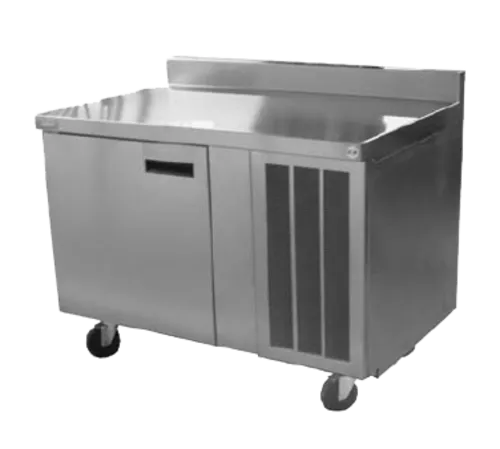Delfield 18672BSTMP 72'' 2 Door Counter Height Worktop Refrigerator with Front Breathing Compressor - 18.1 cu. ft.