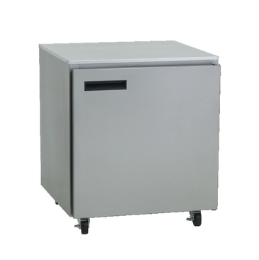 Delfield 406P 27.25'' 1 Section Undercounter Refrigerator with 1 Right Hinged Solid Door and Side / Rear Breathing Compressor