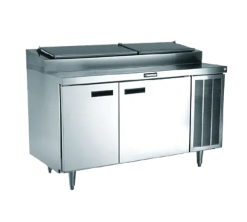 Delfield F18RC72P Refrigerated Pizza/Sandwich Prep Table,  two-section,  (2) 27" doors