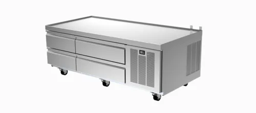 Delfield F2960CP 60.25" 2 Drawer Refrigerated Chef Base with Marine Edge Top 