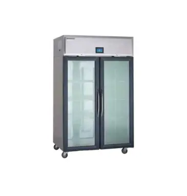 Delfield GAR2P-GH 55.22'' 46 cu. ft. Top Mounted 2 Section Glass Door Reach-In Refrigerator