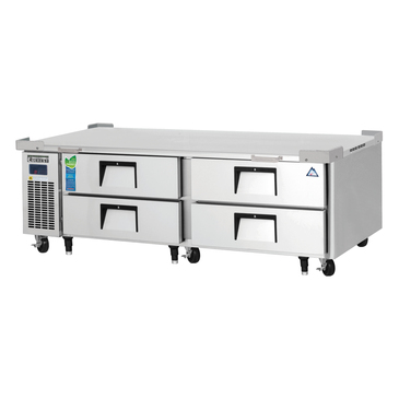 Everest Refrigeration ECB72D4 72.38" 4 Drawer Refrigerated Chef Base with Marine Edge Top - 115 Volts