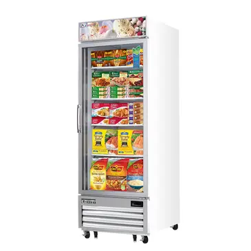 Everest Refrigeration EMGF23 29.13'' 23.0 cu. ft. 1 Section White Glass Door Merchandiser Freezer