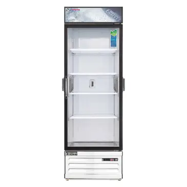 Everest Refrigeration EMGR24C 28.38'' White 1 Section Swing Refrigerated Glass Door Merchandiser