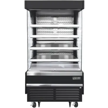 Everest Refrigeration EOMV-36-B-28-T 37.25'' Air Curtain Open Display Merchandiser with