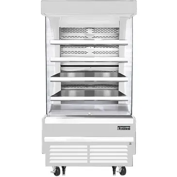 Everest Refrigeration EOMV-36-W-28-T 37.25'' Air Curtain Open Display Merchandiser with