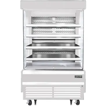 Everest Refrigeration EOMV-48-W-28-T 48.00'' Air Curtain Open Display Merchandiser with