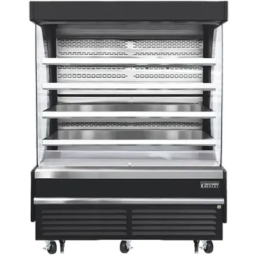 Everest Refrigeration EOMV-72-B-28-T 73.25'' Air Curtain Open Display Merchandiser with