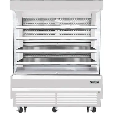 Everest Refrigeration EOMV-72-W-35-T 73.25'' Air Curtain Open Display Merchandiser with