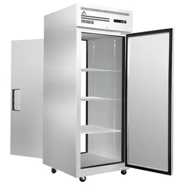 Everest Refrigeration ESPT-1S-1S 29.25'' 23.43 cu. ft. 1 Section Solid Door Pass-Thru Refrigerator