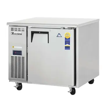 Everest Refrigeration ETF1-24 35.63'' 1 Section Undercounter Freezer with 1 Right Hinged Solid Door and Front Breathing Compressor