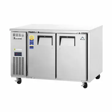 Everest Refrigeration ETF2 47.5'' 2 Section Undercounter Freezer with 2 Left/Right Hinged Solid Doors and Front Breathing Compressor