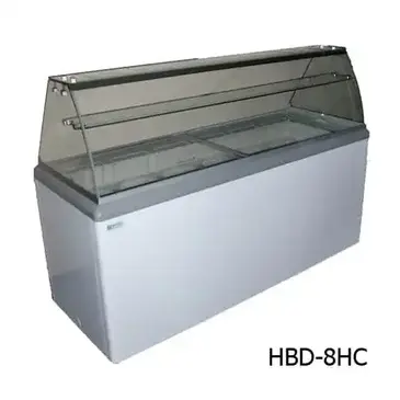 Excellence HBD-12HC Ice Cream Dipping Cabinet with LED