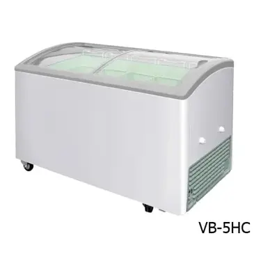Excellence VB-3HC VB Sliding Curved Lid Freezer/Ice Cream Freezer with LED