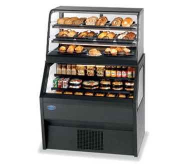 Federal Industries CD3628/RSS3SC Specialty Display Hybrid Merchandiser Refrigerated Self-Serve Bottom With Non-Refrigerated Service Top