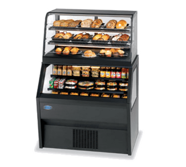 Federal Industries CD3628SS/RSS3SC Specialty Display Hybrid Merchandiser Refrigerated Self-Serve Bottom With Non-Refrigerated Self-Service Top