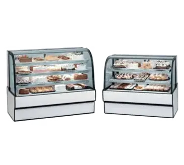 Federal Industries CGR3142 31'' Curved Glass Silver Refrigerated Bakery Display Case with 2 Shelves