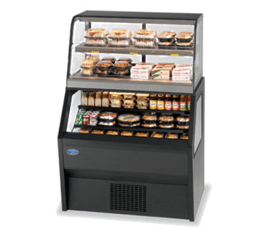 Federal Industries CH3628/RSS3SC Specialty Display Hybrid Merchandiser Refrigerated Self-Serve Bottom With Hot Service Top