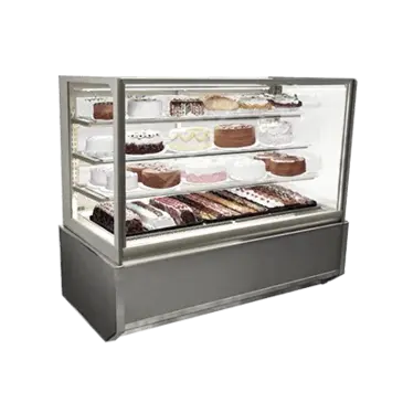 Federal Industries ITR6034-B18 Italian Glass 3 Tier Refrigerated 60" Wide Display Case