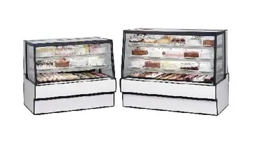 Federal Industries SGR3142 31'' Slanted Glass Silver Refrigerated Bakery Display Case with 2 Shelves