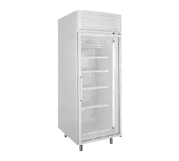 Global Refrigeration T30LGP 31'' 27.3 cu. ft. 1 Section Silver Glass Door Merchandiser Freezer