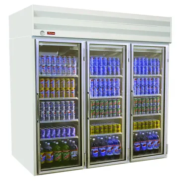Howard-McCray GF75-FF-B 78.00'' 75.0 cu. ft. 3 Section Black Glass Door Merchandiser Freezer