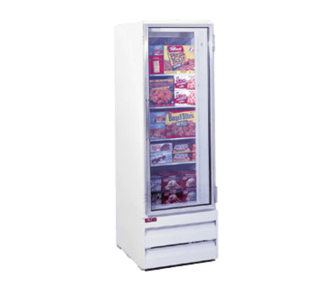 Howard-McCray GR19BM 26.50'' White 1 Section Swing Refrigerated Glass Door Merchandiser
