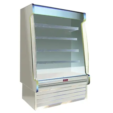 Howard-McCray R-OD35E-10S-S-LED 123.00'' Stainless Steel Vertical Air Curtain Open Display Merchandiser with 4 Shelves