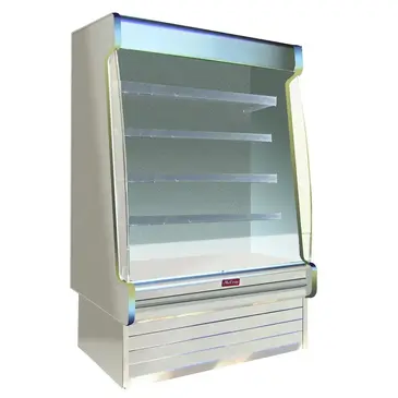 Howard-McCray R-OD35E-3S-S-LED 39.00'' Stainless Steel Vertical Air Curtain Open Display Merchandiser with 4 Shelves
