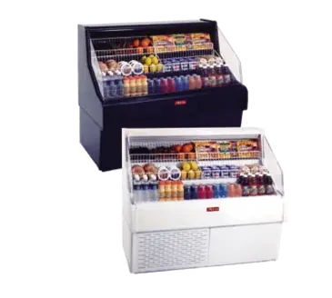 Howard-McCray R-OS30E-3C 39.00'' White Horizontal Air Curtain Open Display Merchandiser with 3 Shelves