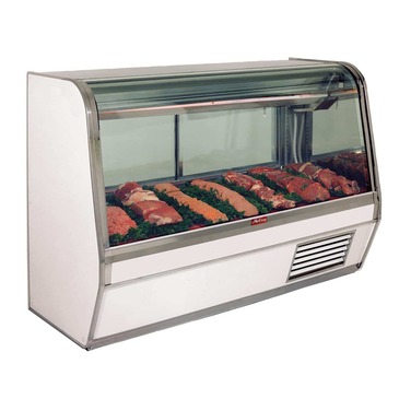Howard-McCray SC-CMS32E-4C-LED Curved Glass Red Meat Service Case