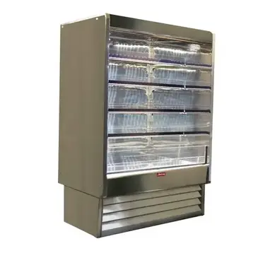 Howard-McCray SC-OD35E-3-LED 39.00'' White Vertical Air Curtain Open Display Merchandiser with 4 Shelves