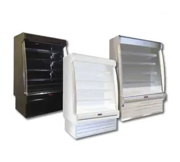 Howard-McCray SC-OD35E-4S-LED 51.00'' White Vertical Air Curtain Open Display Merchandiser with 4 Shelves