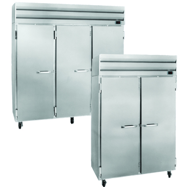 Howard-McCray SF75-FF 78.00'' 75.0 cu. ft. Top Mounted 3 Section Solid Door Reach-In Freezer