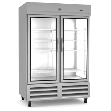 Kelvinator Commercial KCHRI54R2GDR 53.88'' Bottom Mounted 2 Section Door Reach-In Refrigerator