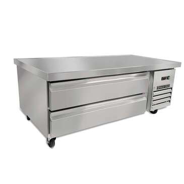 Maxx Cold MXCB60HC X-Series 62" 2 Drawer Refrigerated Chef Base with Top - 115 Volts