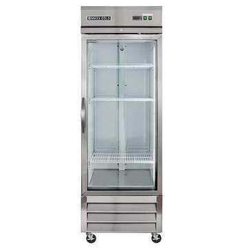 Maxx Cold MXCR-23GDHC 29.90'' Bottom Mounted 1 Section Door Reach-In Refrigerator