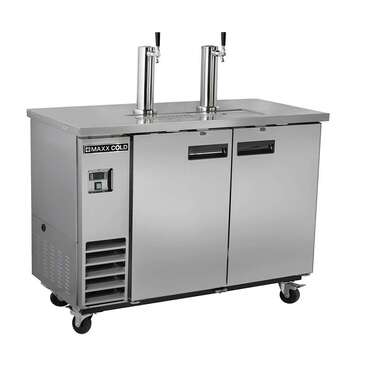 Maxx Cold Maxximum MXBD60-2SHC Maxx Cold X-Series Keg Cooler with Dual Towers