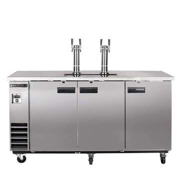 Maxx Cold Maxximum MXBD72-2SHC Maxx Cold X-Series Keg Cooler with Dual Towers &