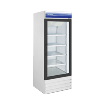 Norpole NPGF1-S 31.00'' 23 cu.ft 1 Section White Glass Door Merchandiser Freezer