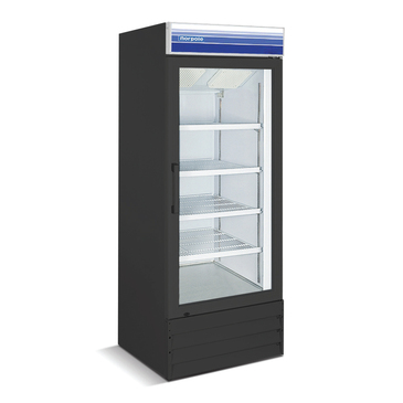 Norpole NPGF1-S13B 27.00'' 13 cu.ft 1 Section Black Glass Door Merchandiser Freezer