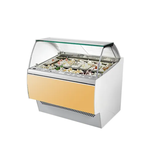 Oscartek GIA C G1150 Gia Gelato/Ice Cream Showcase/Display  Curved glass tilt back