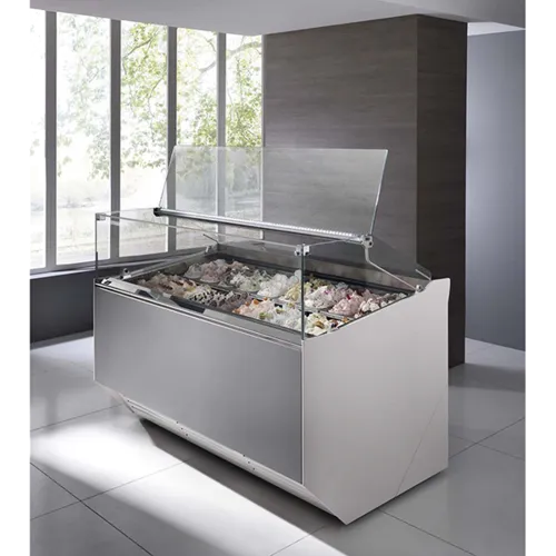 Oscartek GIA SQ G2106DT Gia Gelato/Ice Cream Showcase/Display  Square glass