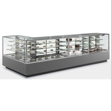 Oscartek ITALIA 3 DPA90RT Italia 3 Deli/Pastry Showcase/Display  59" x 79" length customer side