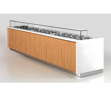 Oscartek POZZETTI/BPGL P8 Display Case, Dipping, Gelato/Ice Cream