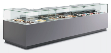 Oscartek ROSA DPA90C Rosa Deli/Pastry Curved 90° Showcase/Display