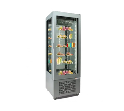 Oscartek VISION V6314 H76 26.00'' Silver 1 Section Swing Refrigerated Glass Door Merchandiser