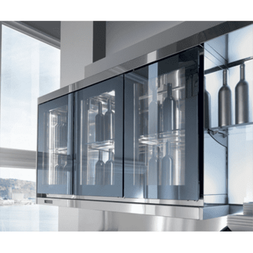 Oscartek VRW1000B Refrigerated Wall Shelving Display