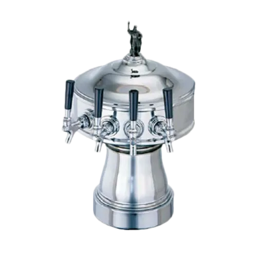 Perlick Corporation 4005-4BPC Gambrinus Draft Beer Tower, Countertop, Glycol-Cooled - 12-3/4" Diameter x 19-3/8"H